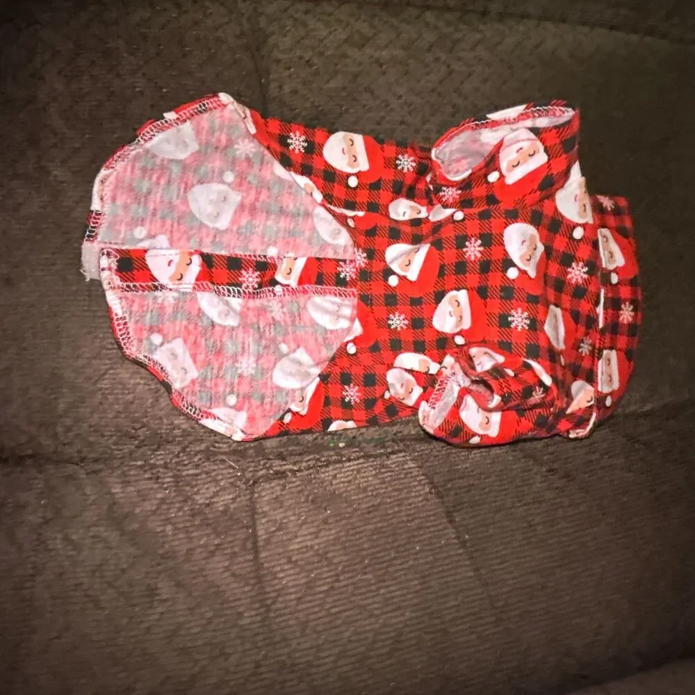 Santa Claus Dog Outfit Bow Tie Small